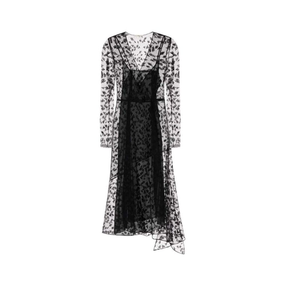Fendi Women Black Lace Dress
